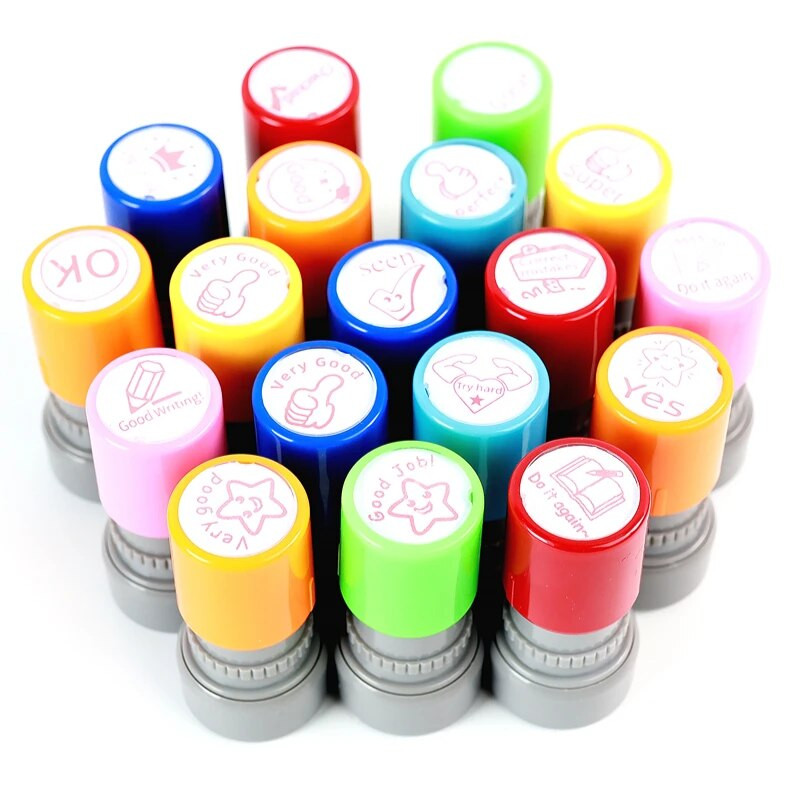 Angļu valodas iedrošināšanas komentāri Zīmogs Studentu Skolotājs Bērnu iedrošinājums Karikatūra Komentārs Atlīdzība Dažādi albumu pastmarkas