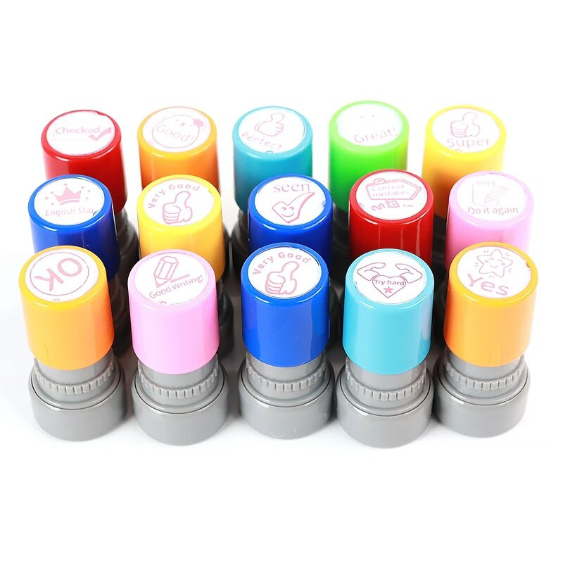 Angļu valodas iedrošināšanas komentāri Zīmogs Studentu Skolotājs Bērnu iedrošinājums Karikatūra Komentārs Atlīdzība Dažādi albumu pastmarkas