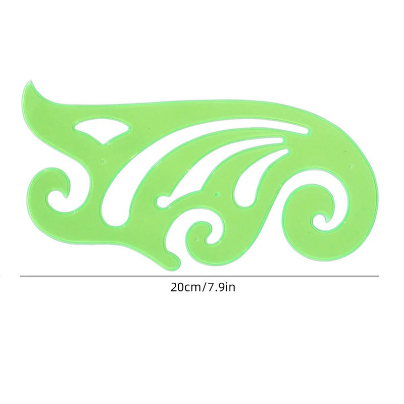 Plastmasas dobi mērīšanas lineālu komplekts Biroja un skolas veidnes Mācību rīki Drēbnieku šūšanas piederumu komplekts