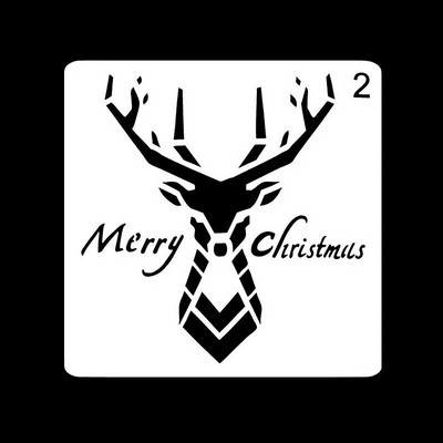 Ziemassvētku DIY ar rokām darināti amatniecības slāņu trafareti krāsošanai Scrapbooking pastmarku albuma dekorēšana ar reljefu papīra kartītes veidne