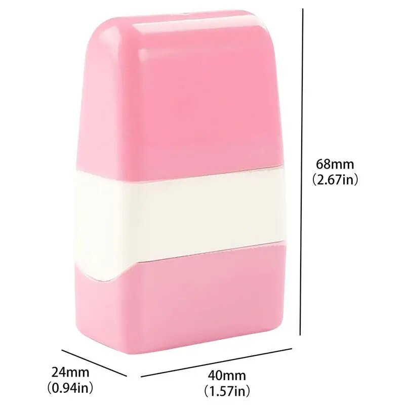 Identitātes zādzību aizsardzības rullīšu zīmogs Konfidenciāls rullīšu zīmogs pret zādzību, paredzēts ID aptumšošanas drošībai