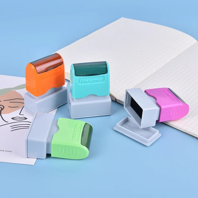 Skolotāja vārda tintes zīmogs Paraksts Kaligrāfija Pašizveidojoša tintes personalizēts zīmogs