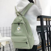 Rucsac cu imprimeu Daisy, unisex, ghiozdan mic pentru adolescenți, rucsacuri din pânză la modă, geantă portabilă de călătorie, genți de școală pentru studenți