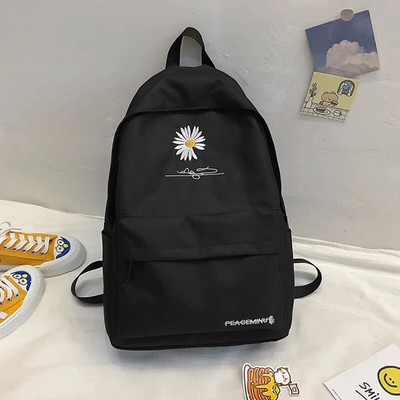 Rucsac cu imprimeu Daisy, unisex, ghiozdan mic pentru adolescenți, rucsacuri din pânză la modă, geantă portabilă de călătorie, genți de școală pentru studenți