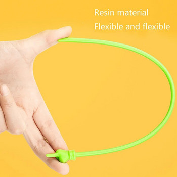 Учебен показалец Дизайн на пръсти Цветна нехлъзгаща се пластмасова дръжка Огъваща се детска ръчна презентаторска пръчка за преподаване 10 бр.