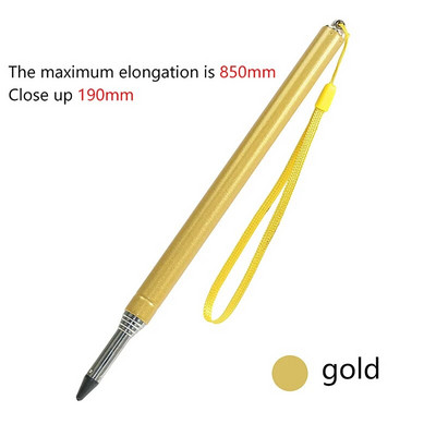 1 buc. Stick retractabil pentru prezentare la clasă, extensibil pentru prezentator, portabil, telescopic, pentru predare, tablă, tablă