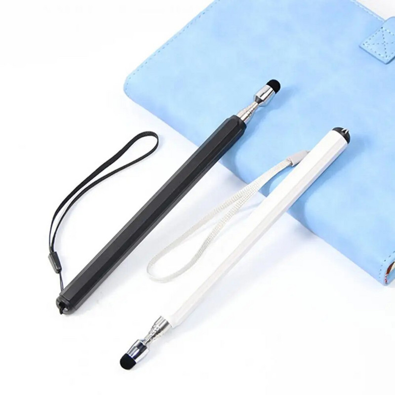 Neslīdošs teleskopiskais rādītāja stienis ar daudzfunkcionālu metāla izvelkamo rādītāju skārienekrāna irbuļa pildspalvu biroja piederumi