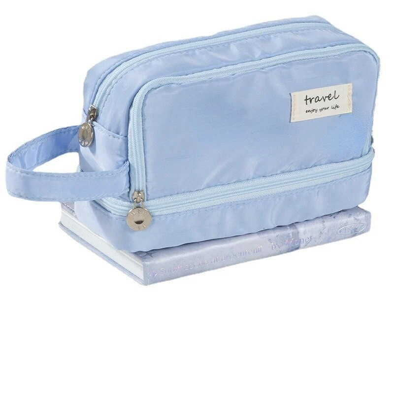 Θήκες μολυβιών μεγάλης χωρητικότητας Τριών στρώσεων Χαριτωμένη τσάντα μολυβιών Student Teacher Μολυβοθήκη γραφικής ύλης Δώρο για παιδιά