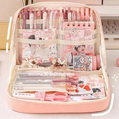 Сладки калъфи за моливи Голям капацитет Kawaii чанта Кутия за чанта за момичета Завръщане в училище Пособия Японски корейски офис канцеларски материали