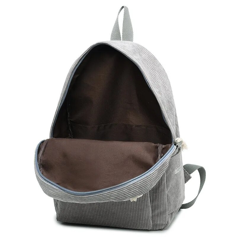 Sieviešu mugursoma Velveta dizaina skolas mugursomas pusaudžu meitenēm Skolas soma Svītraina mugursoma Ceļojumu somas Soulder Bag Mochila