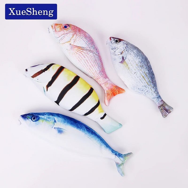 1PC Creative Fish Shape Pencil Cawaii Korea Style Auduma Zīmuļi Somas Skolas piederumi Kancelejas piederumi Karstās pildspalvas kaste