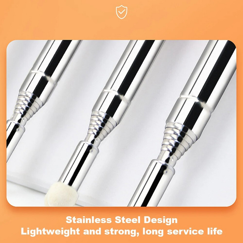 Professionaalne puutetundlik tahvlipliiats, 1 m, roostevabast terasest teleskoop-osutipeaga, õpetajatarvikud klassiruumi jaoks