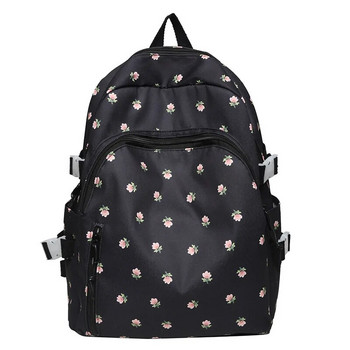 Εξατομικευμένο Κέντημα Όνομα Floral Backpack School Kawaii Backpack για κορίτσια, Casual Daypack Γυναικείες τσάντες πλάτης Τσάντες πλάτης