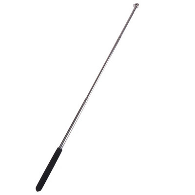 1 PC profesionalus jutiklinis 1 metro galvutės teleskopinis vėliavos stiebas, nerūdijančio plieno profesorius