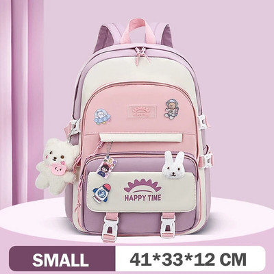 Rucsac japonez pentru fete de liceu Genți de școală pentru fete adolescente, rucsac Kawaii cu mai multe buzunare, geantă drăguță pentru cărți Mochila