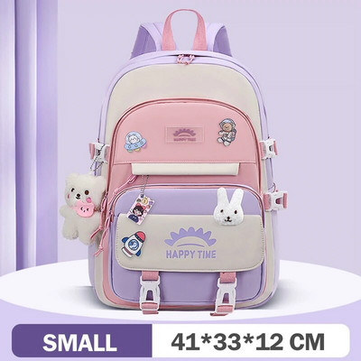 Rucsac japonez pentru fete de liceu Genți de școală pentru fete adolescente, rucsac Kawaii cu mai multe buzunare, geantă drăguță pentru cărți Mochila