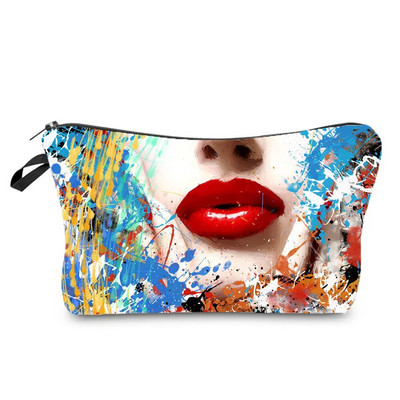 Red Retro Fashion Organizer Kosmētikas maisiņi Drukāšanai Butterfly Piano Ūdensizturīgs kosmētikas maisiņš Hot Sale Rāvējslēdzēja tualetes piederumu zīmuļu futrāļi