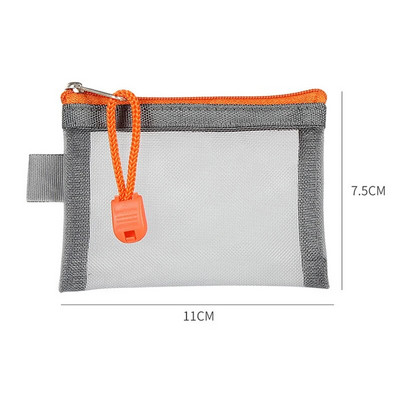 Vienkāršs caurspīdīgs sietveida zīmuļu futrālis Biroja studentu penāļi Skolas piederumu pildspalvu kastītei