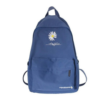 Μεγάλες σχολικές τσάντες για κορίτσια για εφήβους Σακίδια πλάτης Nylon αδιάβροχη τσάντα εφηβικών μαθητών Big College Leisure Schoobag Blue 2023