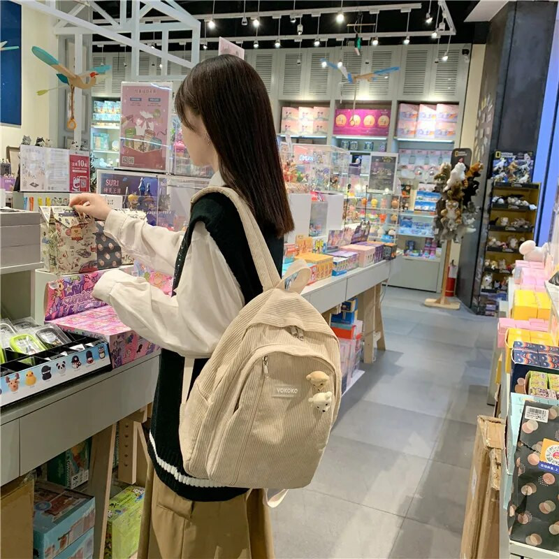 Svītra, jauka velveta sieviešu mugursoma skolas soma pusaudžu meitenēm zēniem grezna Harajuku sieviešu modes soma Studentu sieviešu grāmatu komplekts