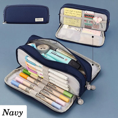 Aranyos összehajtható tolltartó, nagy kapacitású tolltáska tolltartó Írószer-íróasztal-szervező Kawaii iskolai kellékek diákoknak