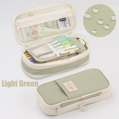 Aranyos összehajtható tolltartó, nagy kapacitású tolltáska tolltartó Írószer-íróasztal-szervező Kawaii iskolai kellékek diákoknak