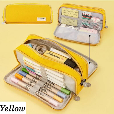 Aranyos összehajtható tolltartó, nagy kapacitású tolltáska tolltartó Írószer-íróasztal-szervező Kawaii iskolai kellékek diákoknak