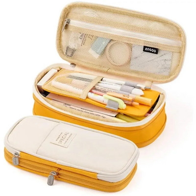 Aranyos összehajtható tolltartó, nagy kapacitású tolltáska tolltartó Írószer-íróasztal-szervező Kawaii iskolai kellékek diákoknak