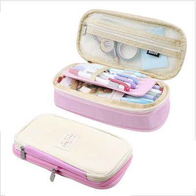 kawaii Penālis Lielas ietilpības zīmuļu kastīte Maciņa Turētājs Kaste Biroja skolas piederumi bērniem skaistas kancelejas preces Organizatoriem Dāvana