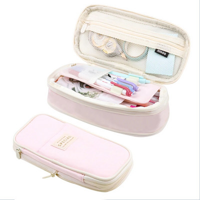 kawaii Penālis Lielas ietilpības zīmuļu kastīte Maciņa Turētājs Kaste Biroja skolas piederumi bērniem skaistas kancelejas preces Organizatoriem Dāvana