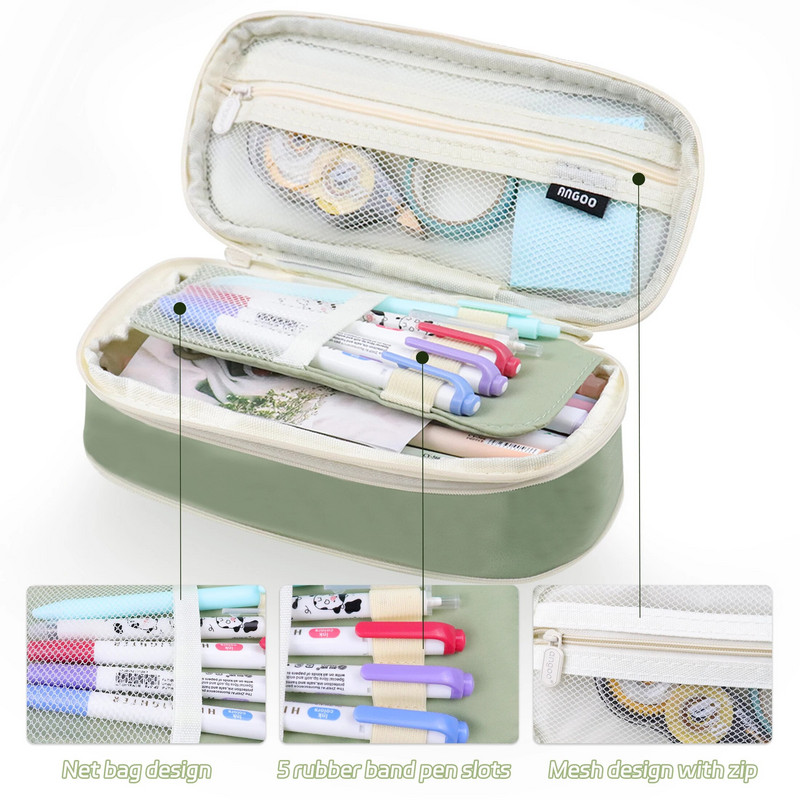 kawaii Penālis Lielas ietilpības zīmuļu kastīte Maciņa Turētājs Kaste Biroja skolas piederumi bērniem skaistas kancelejas preces Organizatoriem Dāvana