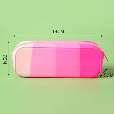 Σχολική μολυβοθήκη σιλικόνης γραφική ύλη μεγάλης χωρητικότητας Αδιάβροχη μαλακή μολυβοθήκη σιλικόνης Σχολικές θήκες για δωρεάν αποστολή Στυλό δώρο