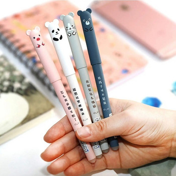 4+2+20 τεμ./Σετ Kawaii Erasable Gel Pens 0,35mm Αδιάβροχο Μπλε/Μαύρο/Κόκκινο Gel μελάνι γραφικής ύλης Σχολικά προμήθειες για φοιτητή γραφείου