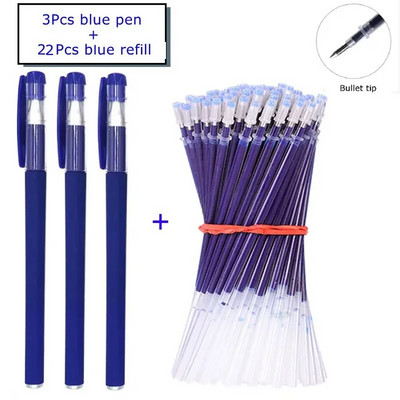 Set gel olovki Školski pribor Crna Plava Crvena Tinta Boja 0,5 mm Kemijska olovka Kawaii Pen Alat za pisanje Školski uredski pribor