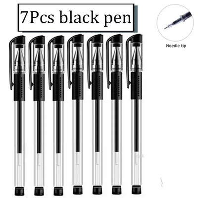 Set gel olovki Školski pribor Crna Plava Crvena Tinta Boja 0,5 mm Kemijska olovka Kawaii Pen Alat za pisanje Školski uredski pribor