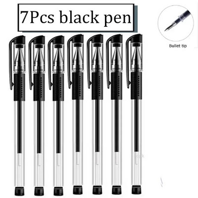 Set gel olovki Školski pribor Crna Plava Crvena Tinta Boja 0,5 mm Kemijska olovka Kawaii Pen Alat za pisanje Školski uredski pribor