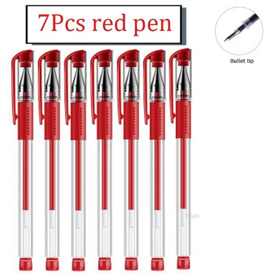 Set gel olovki Školski pribor Crna Plava Crvena Tinta Boja 0,5 mm Kemijska olovka Kawaii Pen Alat za pisanje Školski uredski pribor