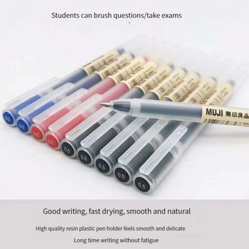 1/3Pcs/Σετ Kawaii MUJIs Gel Pen Μαύρο/Κόκκινο/Μπλε 0,38mm 0,5mm Μελάνι Japan Color Pen Office School Στυλό Γραφείο Ιαπωνικά χαρτικά