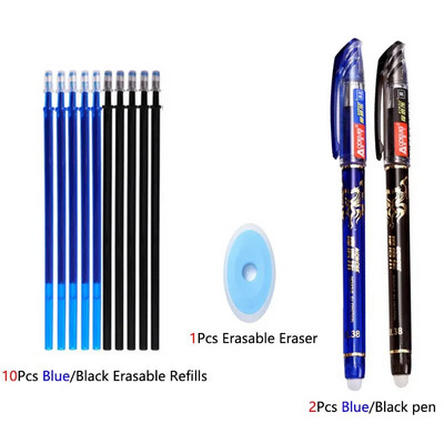 Kustutav geelpliiatsi komplekt Pastapliiatsid, varras 0,5 mm, täidised Muti-Colors tinti pestav käepide Kirjatarbed Kooli kontoritarbed