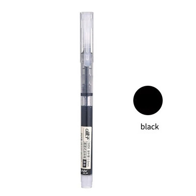 Ātri žūstošs gēla pildspalvu komplekts Skolas biroja žurnāli Zīmēšanas mākslas marķieri Taisni šķidri rullīšu pildspalvas ritināmie lodīšu pildspalvas