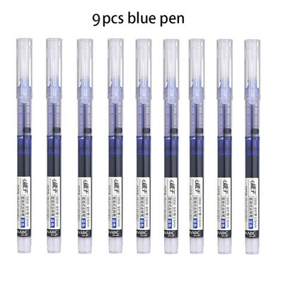 Ātri žūstošs gēla pildspalvu komplekts Skolas biroja žurnāli Zīmēšanas mākslas marķieri Taisni šķidri rullīšu pildspalvas ritināmie lodīšu pildspalvas