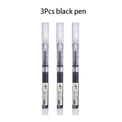 Ātri žūstošs gēla pildspalvu komplekts Skolas biroja žurnāli Zīmēšanas mākslas marķieri Taisni šķidri rullīšu pildspalvas ritināmie lodīšu pildspalvas