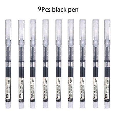 Ātri žūstošs gēla pildspalvu komplekts Skolas biroja žurnāli Zīmēšanas mākslas marķieri Taisni šķidri rullīšu pildspalvas ritināmie lodīšu pildspalvas