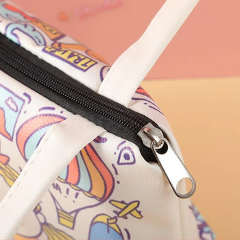 Kawaii Girl Tote Τσάντα Φορητή δερμάτινη τσάντα αποθήκευσης τσάντα τσάντα φροντιστηρίου τσάντα παντοπωλείου Τσάντα αγορών Τσάντα ώμου για γυναίκες σχολική τσάντα