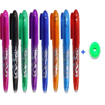 8 τεμάχια/Σετ 8 Χρώμα Σβήσιμο Τζελ Στυλό 0,5 χιλ. Στυλό Kawaii Στυλό Γράψιμο μαθητή που πλένεται ράβδος σχεδίασης Εργαλεία σχεδίου γραφείου Σχολική γραφική ύλη