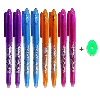 8 τεμάχια/Σετ 8 Χρώμα Σβήσιμο Τζελ Στυλό 0,5 χιλ. Στυλό Kawaii Στυλό Γράψιμο μαθητή που πλένεται ράβδος σχεδίασης Εργαλεία σχεδίου γραφείου Σχολική γραφική ύλη