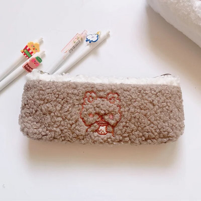 Koreja Kancelejas preces Plīša zīmuļu futrālis Kvalitatīvi skolas piederumi Skolas Penāļi Jauki zīmuļu kastīte Pencils Pencil Bag