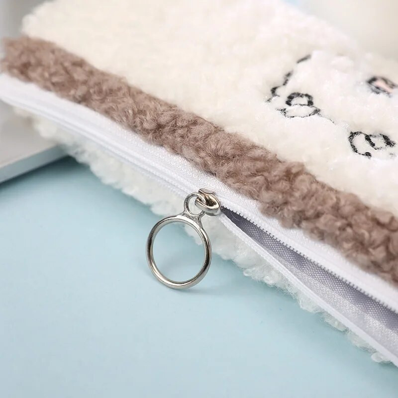 Koreja Kancelejas preces Plīša zīmuļu futrālis Kvalitatīvi skolas piederumi Skolas Penāļi Jauki zīmuļu kastīte Pencils Pencil Bag