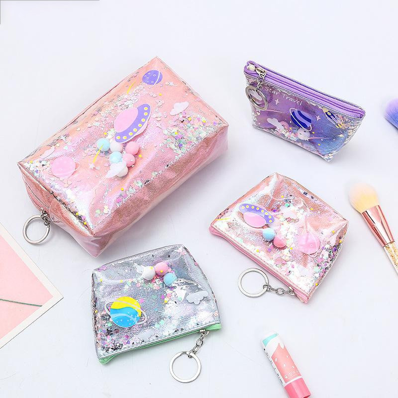 Star Pencil Case Glitter Μεγάλης χωρητικότητας Pencilcase Pencil Case Μακιγιάζ Προμήθειες Pencil Bag School Box Pencil Pouch Χαρτικά