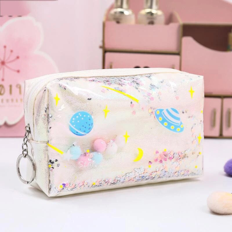 Star Pencil Case Glitter Μεγάλης χωρητικότητας Pencilcase Pencil Case Μακιγιάζ Προμήθειες Pencil Bag School Box Pencil Pouch Χαρτικά